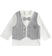 Maglietta girocollo 100% cotone con finto gilet e papillon ido PANNA-0112