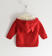 Cardigan in tricot 100% cotone con cappuccio per bambino ido ROSSO-2253_back