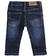 Pantalone lungo in denim stretch di cotone organico ido NAVY-7775_back