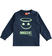 Maglietta girocollo 100% cotone Emoji ido			NAVY-3885