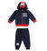 Tuta due pezzi modello jogging in felpa pesante con stampe ido			NAVY-3885