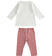 Completo maxi maglia con paillettes e leggings pied de poule ido PANNA-0112 back