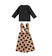 Completo fashion maglietta e pantalone crop con bretelle ido NERO-0658_back
