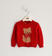 Maglia in tricot invernale con gattino ido			ROSSO-2253