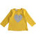 Maglietta con cuore di paillettes 100% cotone ido GIALLO-1615