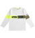 Maglietta girocollo fluo in jersey ido BIANCO-0113 back
