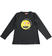Maglietta girocollo in jersey stretch Emoji ido			NERO-0658