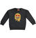 Felpa invernale per bambina Emoji ido NERO-0658