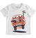 T-shirt bambino 100% cotone con grafica ido BIANCO-0113