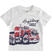 T-shirt bambino 100% cotone con grafica ido			BIANCO-ROSSO-8025