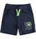 Pantaloni corti bambino 100% cotone con stampa ido			BLU-VERDE-8039