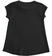 T-shirt  bambina 100% cotone con stampa dettagli fluo ido NERO-0658 back