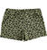 Shorts bambina in jersey stretch stampa all over ido VERDE-NERO-6SZ7