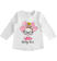 Maglietta bambina girocollo Spring Time 100% cotone ido BIANCO-0113