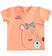 T-shirt neonato modello unisex con dolce stampa ido ARANCIO-GRIGIO-8061