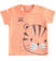 T-shirt neonato modello unisex con dolce stampa ido ARANCIO-ANTRACITE-8184