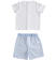 Completino neonato t-shirt con ippopotamo e pantalone ido AZZURRO-3862 back