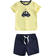 Completo bambino t-shirt e pantalone in jersey stretch ido GIALLO-1415