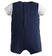 Pagliaccetto neonato finta salopette con tigri ido NAVY-3854_back