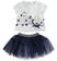 Completino neonata t-shirt e gonna in tulle ido NAVY-3854