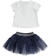 Completino neonata t-shirt e gonna in tulle ido NAVY-3854_back