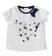 T-shirt neonata 100% cotone con cuore di fiori ido			BIANCO-0113