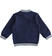 Felpa bambino con zip 100% cotone con elastico rigato ido NAVY-3854 back