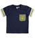 T-shirt bambino 100% cotone con taschino e stampe ido NAVY-3854