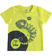 T-shirt bambino con stampa camaleonte 100% cotone ido VERDE CHIARO-5242