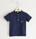 T-shirt per bambino con taschino e bottoni colorati ido			NAVY-3854