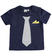 Maglietta bambino in 100% cotone con cravatta e taschino ido NAVY-3854