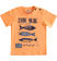 T-shirt 100% cotone stampa pesci per bambino ido ARANCIO-1932