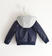 Giubbotto per bambino con cappuccio staccabile ido NAVY-3854_back