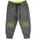 Pantaloni tuta bambino in felpa 100% cotone ido GRIGIO SCURO-0566
