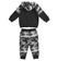 Tuta bambino due pezzi 100% cotone fantasia camouflage ido NERO-0658 back