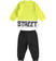 Tuta sportiva bambino due pezzi 100% cotone con stampa ido VERDE CHIARO-5242 back