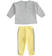 Completo sportivo bambina due pezzi felpa e pantaloni ido GRIGIO MELANGE-8992_back