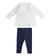 Completo bambina in jersey stretch di cotone ido BIANCO-0113_back