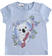 T-shirt bambina in 100% cotone con koala ido			AZZURRO-3811