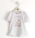 T-shirt bambina in jersey stretch con orsetto glitter ido BIANCO-0113