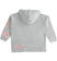Felpa per bambina con ruches ido GRIGIO MELANGE-8992 back