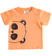 T-shirt neonato 100% cotone con panda ido ARANCIO-1932