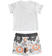 Completino neonato 100% cotone con leone ido BIANCO-ARANCIO FLUO-6SH1_back