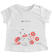 T-shirt neonata 100% cotone con grafiche diverse ido BIANCO-ROSSO-8025