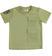 T-shirt bambino in 100% cotone con doppia tasca ido GREEN-5533