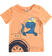 T-shirt bambino in 100% con dinosauro ido ARANCIO-1932