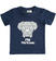 T-shirt bambino in 100% cotone con stampe grafiche ido NAVY-3854