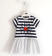 Abito bambina in jersey stretch con fiore di paillettes ido NAVY-3854