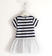 Abito bambina in jersey stretch con fiore di paillettes ido NAVY-3854 back