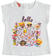 T-shirt Emoji bambina in jersey stretch ido BIANCO-0113